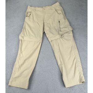 Redington Pants Mens‎ Large Beige Cargo Convertible Fishing Outdoor Hiking
